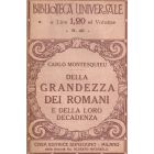 DELLA GRANDEZZA DEI ROMANI e DELLA LORO DECADENZA di Carlo Montesquieu